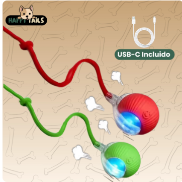 Smart Auto-Rolling Pet Ball — Interactive Electronic Toy for Dogs & Cats
