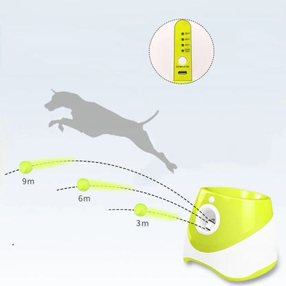 Automatic Tennis Ball Launcher for Dogs — Interactive Fetch Machine for Indoor & Outdoor Play