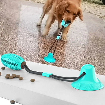Suction Cup Dog Toy — Interactive Tug & Chew Ball for Solo Play