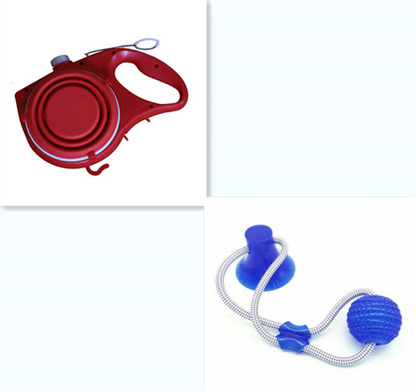 Pet Walk Bundle — Portable Water Bottle, Collapsible Cup & Dog Leash Set
