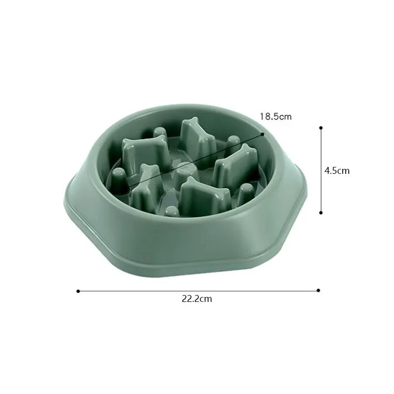 Slow Feeder Dog Bowl — Anti-Gulping Puzzle Bowl for Healthy, Mindful Eating