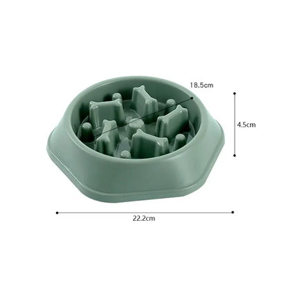 Slow Feeder Dog Bowl — Anti-Gulping Puzzle Bowl for Healthy, Mindful Eating