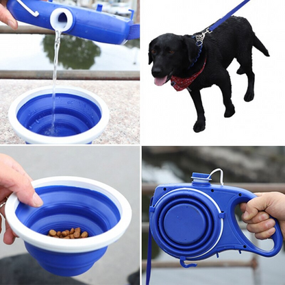 Pet Walk Bundle — Portable Water Bottle, Collapsible Cup & Dog Leash Set