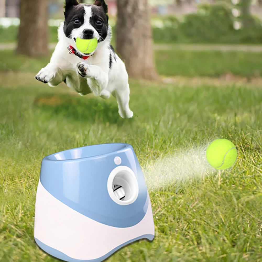 Automatic Tennis Ball Launcher for Dogs — Interactive Fetch Machine for Indoor & Outdoor Play