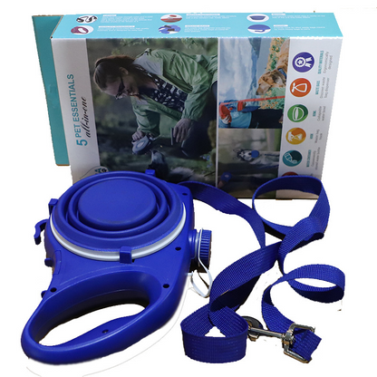 Pet Walk Bundle — Portable Water Bottle, Collapsible Cup & Dog Leash Set