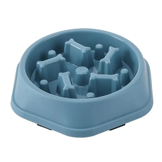 Slow Feeder Dog Bowl — Anti-Gulping Puzzle Bowl for Healthy, Mindful Eating