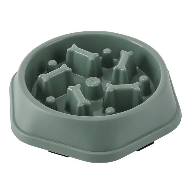 Slow Feeder Dog Bowl — Anti-Gulping Puzzle Bowl for Healthy, Mindful Eating