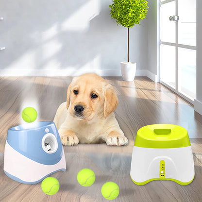 Automatic Tennis Ball Launcher for Dogs — Interactive Fetch Machine for Indoor & Outdoor Play