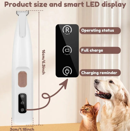 Pet Paw Trimmer with LED Light — Safe & Precise Nail Grooming for Dogs & Cats