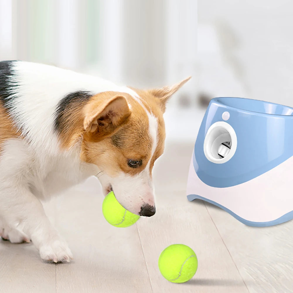 Automatic Tennis Ball Launcher for Dogs — Interactive Fetch Machine for Indoor & Outdoor Play